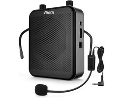 Spraakversterker - Stemversterker - geluidversterker - Draagbare Bluetooth Luidspreker (30 W) met 7,4 V/2800 mAh Lithium Batterij en Microfoon Headset - Oplaadbare Stemversterker voor Leraren - Reizigers - Vergaderingen - Muzikanten - Muziek