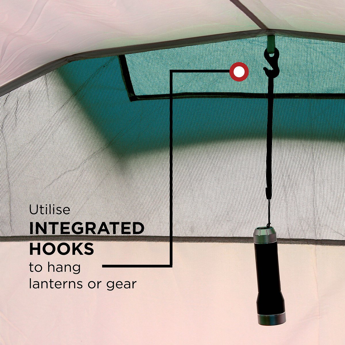 Coleman Cortes 2 Tunneltent - tent 2 persoons - ruime voortent - snel opzetten - Blauw/Wit – foto 5