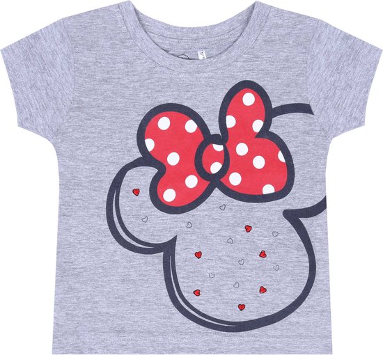 Grijs katoenen meisjes-T-shirt Minnie Mouse DISNEY