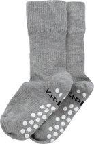 KipKep antislip sokjes - maat 18-24 maanden - Grey, grijs - Blijf-Sokken - 1 paar - zakken niet af - stay-on-socks - biologisch katoen