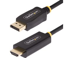 StarTech.com 1m DisplayPort naar HDMI Adapter Kabel, 4K 60Hz met HDR, DP naar HDMI 2.0b, Actieve Video Converter, DisplayPort Desktop naar HDMI Monitor, DisplayPort HDMI kabel