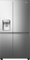 Bol.com Hisense RS818N4TIC - Amerikaanse koelkast - Energielabel C - Water- & ijsdispenser - Metal Cooling - No Frost - RVS - Mu... aanbieding