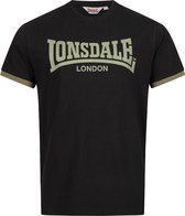 Lonsdale T-Shirt Townhead T-Shirt normale Passform Black/Olive-XL