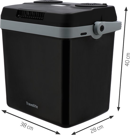 Travellife TL26 Thermo-Elektrische Koelbox - 19L - AC/DC - 12V/230V - Antraciet van Travellife — afbeelding 4