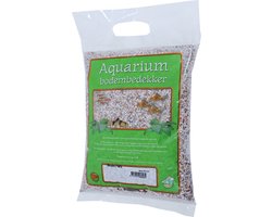 De Boon Aquariumgrind bruin/wit | gewassen bodembedekking | zak 7 kg