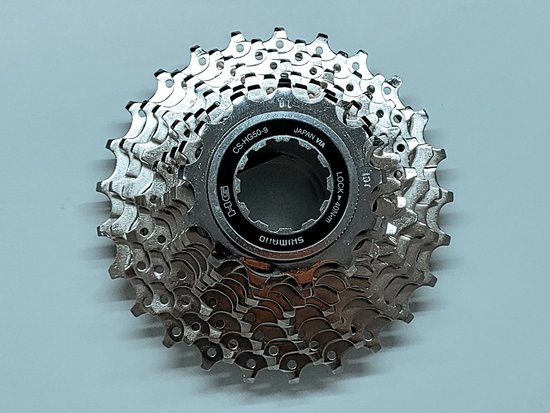 Shimano 9 speed cassette 13-25 Hyperglide HG50 339gr 9 - 18 - 27 versnellingen vernieuwd en verbeterd tandontwerp voor efficiënter schakelen!