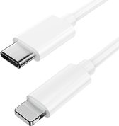 2x USB C Kabels - Geschikt voor Apple Lightning - Oplader Kabel - 1 Meter - 20W Power Delivery - Snellader