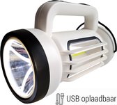 LED Schijnwerper Zaklamp Oplaadbaar Powerbank - Verstraler Zoeklicht Groot - Grote Zaklamp Handschijnwerper Camping Outdoor - KMSL004