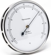 Fischer - Thermometer ø 103 mm RVS - Ruimtethermometer - Kamerthermomter - Fijnmechanische Thermometer