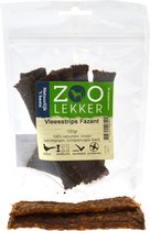 Zoolekker Vleesstrips Fazant - hondensnacks - 100 gram