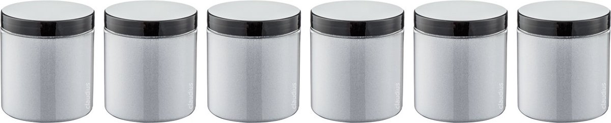 Goedkoopste Scrubzout Lavendel 300 gram - Pot met zwarte deksel - set van 6 stuks - Hydraterende Lichaamsscrub