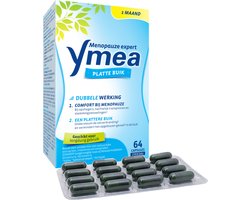 Ymea® Platte Buik 64 St. - Menopauze - Tegen Opvliegers & Opgeblazen Gevoel