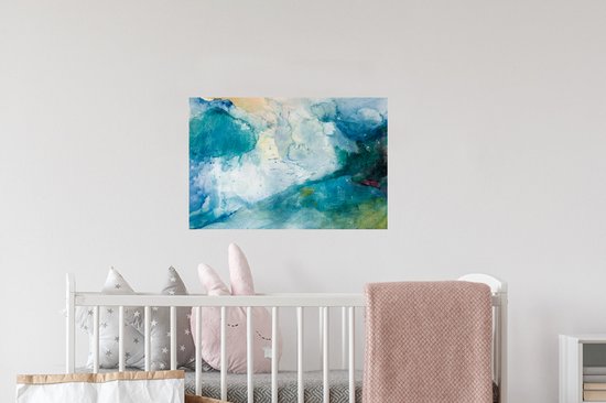 Stickers muraux - Mer - Storm - Aquarelle - 60x40 cm - Feuille adhésive