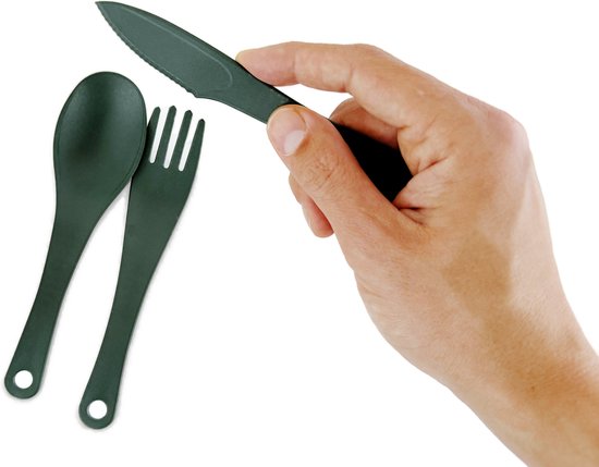 3BMT® Reisbestek- Bestek to Go - Bestek set voor Onderweg, camping, wandelen of picknick - Kunststof van 3BMT — afbeelding 5