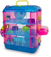 Cage pour hamster - Cage pour hamster - Literie pour hamster - 20,8 x 28,8 x 41,8 cm - Multicolore