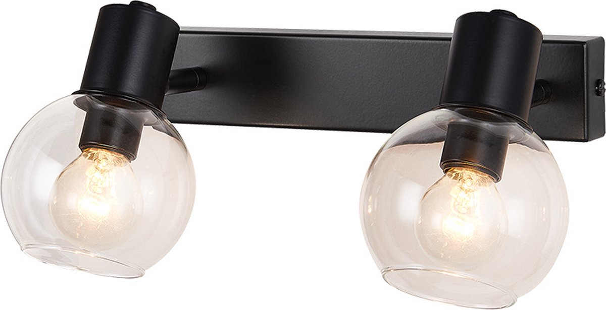 Fantasia OSIRA wandlamp met 2x E14 fitting en helder glas
