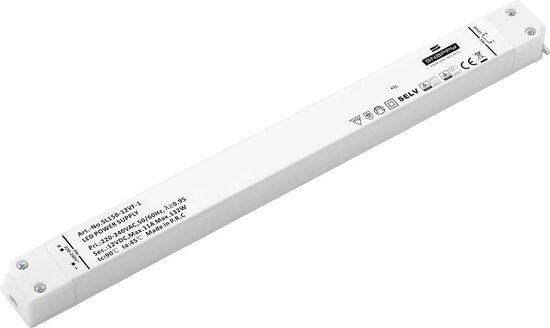 Transformateur et pilote de LED Dehner Elektronik SL 150-12VF-1. Tension constante 150 W, 11 A, 12 V DC. Convient pour le mobilier.