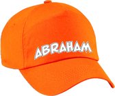 Bellatio Decorations Cadeau pet/cap voor heren - Abraham - oranje - vijftig/50 jaar - verjaardag