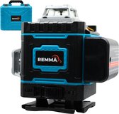 Bol.com Remma® kruislijnlaser - Professionele Bouwlaser - 4D 16 lijnen Kruislijnlaser - Zelf nivellerend - 360° - Groen - Laser ... aanbieding