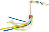 BS Toys Twirlstok - Majorette Stok - Baton - Houten Speelgoed met Linten - Dansen en Bewegen - Cadeau Kind- Vanaf 4 jaar