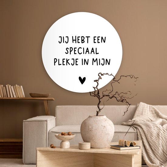 WallCircle - Wall Circle - Wall Circle Inside - A Special Place in My Heart - Proverbes - Citations - 90x90 cm - Décoration murale - Peintures Ronds