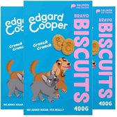 3x Edgard & Cooper Adult Biscuit Zalm & Kip 400 gr