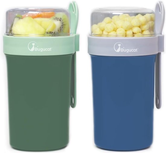 XULIERUX Bol Muesli Avec Deux RéCipients SéParéS, 300 + | FindTheDeal