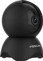 Foscam X5 - Beveiligingscamera's - 5 MP - Pan&tilt - Binnencamera - Babyfoon - Persoonsdetectie - Zwart