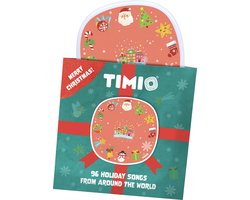 TIMIO Kerstliedjes Disk - 12 Nederlandse Kerstliedjes of 96 internationale Kerstliedjes - voor TIMIO de Interactieve en Educative Audio-Speler - in 8 Talen - Educatief Speelgoed