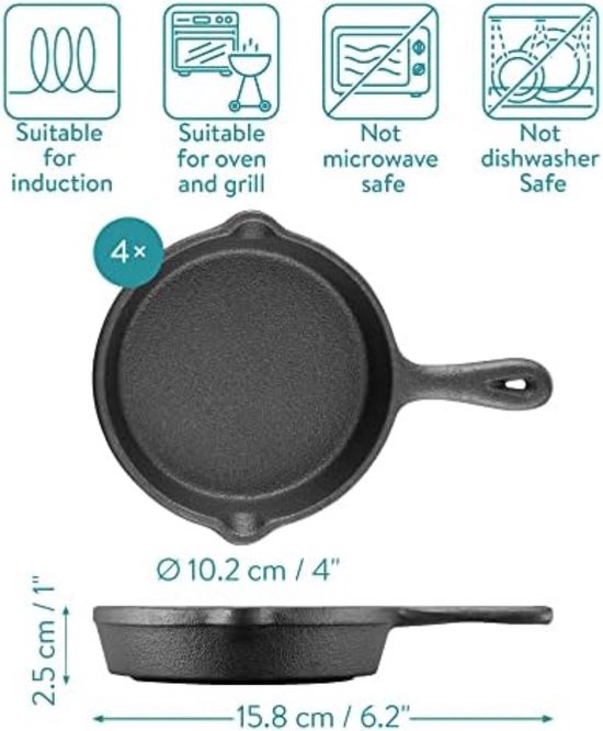 Vintage gietijzeren pan - België