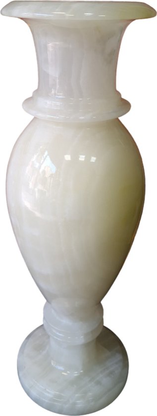 Elegante onyx marmeren vaas 15x45 cm