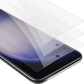 Cadorabo 3x Screenprotector geschikt voor Samsung Galaxy S23 ULTRA - Beschermende Pantser Film in KRISTALHELDER - Getemperd (Tempered) Display beschermend glas in 9H hardheid met 3D Touch