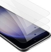 Cadorabo 3x Screenprotector geschikt voor Samsung Galaxy S23 - Beschermende Pantser Film in KRISTALHELDER - Getemperd (Tempered) Display beschermend glas in 9H hardheid met 3D Touch