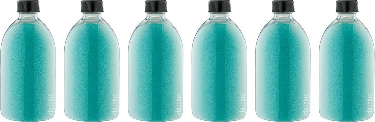 Goedkoopste Scrubzout Hamam - 650 gram - Fles met zwarte dop - set van 6 stuks - Hydraterende Lichaamsscrub