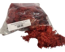 Rendiermos, mos Sienna 100 gram. Geschikt voor decoraties, mosschilderijen, moswanden, bloemstukjes