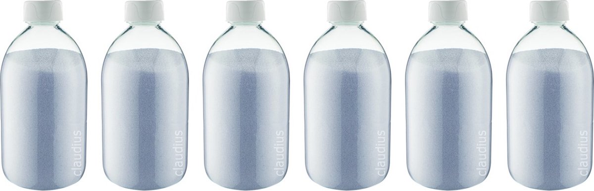 Goedkoopste Scrubzout Lavendel - 650 gram - Fles met witte dop - set van 6 stuks - Hydraterende Lichaamsscrub