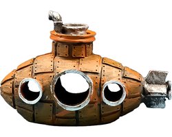 Onderzeeboot Ornament voor Aquarium - Handgemaakte Onderwater Onderzeeër Decoratie - Geschikt voor Zoet- en Zoutwater - Levendige 1369 cm Submarine - Duurzaam Aquarium Decor - Levendige Details voor Aquascape - Thematische Duikboot voor Vistank
