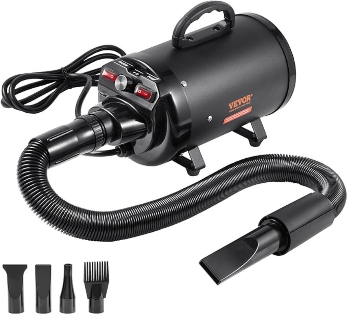 Bol.com Professionele Hondenföhn – Waterblazer – voor Honden – Krachtige Droogventilator Hondenverzorging – Elastische Slang – H... aanbieding