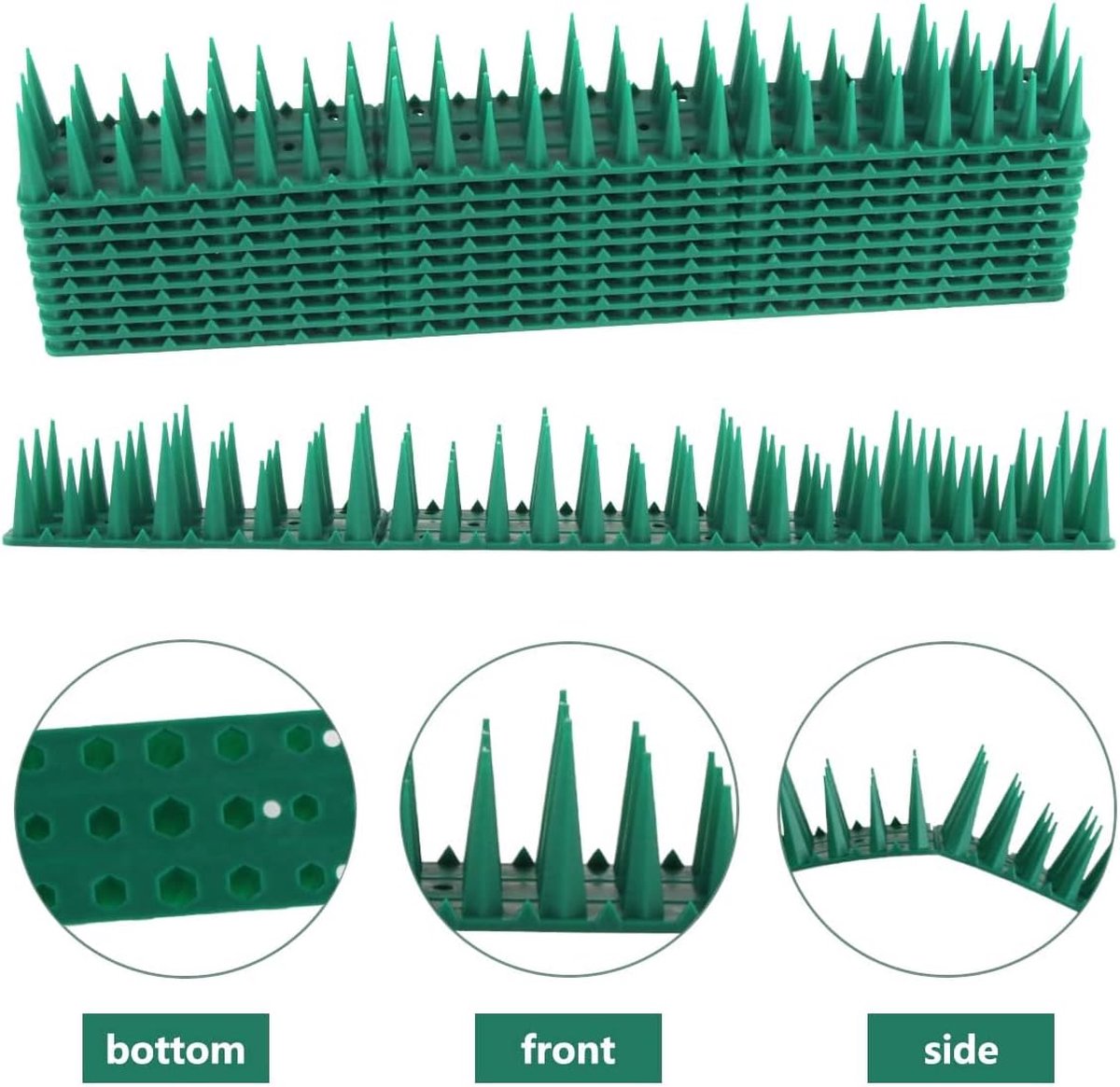 vogelafweer / vogelafweer / duivenafweer, kattenspikes, duivenbescherming, vogelbescherming, spikes, Pack of 10