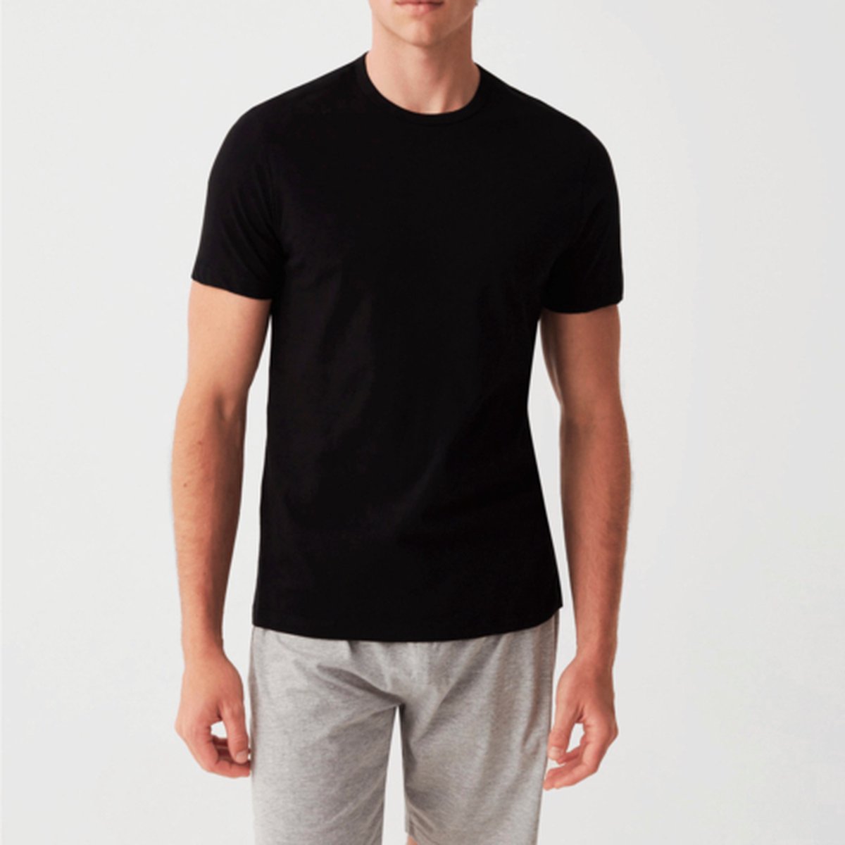 Olif 2 Pack T-shirt - Ronde Hals - Zwart - XXL