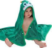 BoefieBoef Krokodil Baby/Peuter Eco Dieren Badcape - 0 tot 5 jaar - Comfort, Stijl en Duurzaamheid in één!