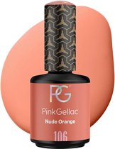 Pink Gellac Oranje Gellak Nagellak 15ml - Gel Lak - Gelnagellak - Gelnagels producten - Gel Nails - Gelnagel - 106 Nude Orange