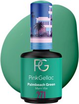 Pink Gellac Groene Gellak Nagellak 15ml - Gelnagellak - Gelnagels Producten - Gel Nails - 271 Palmbeach Green