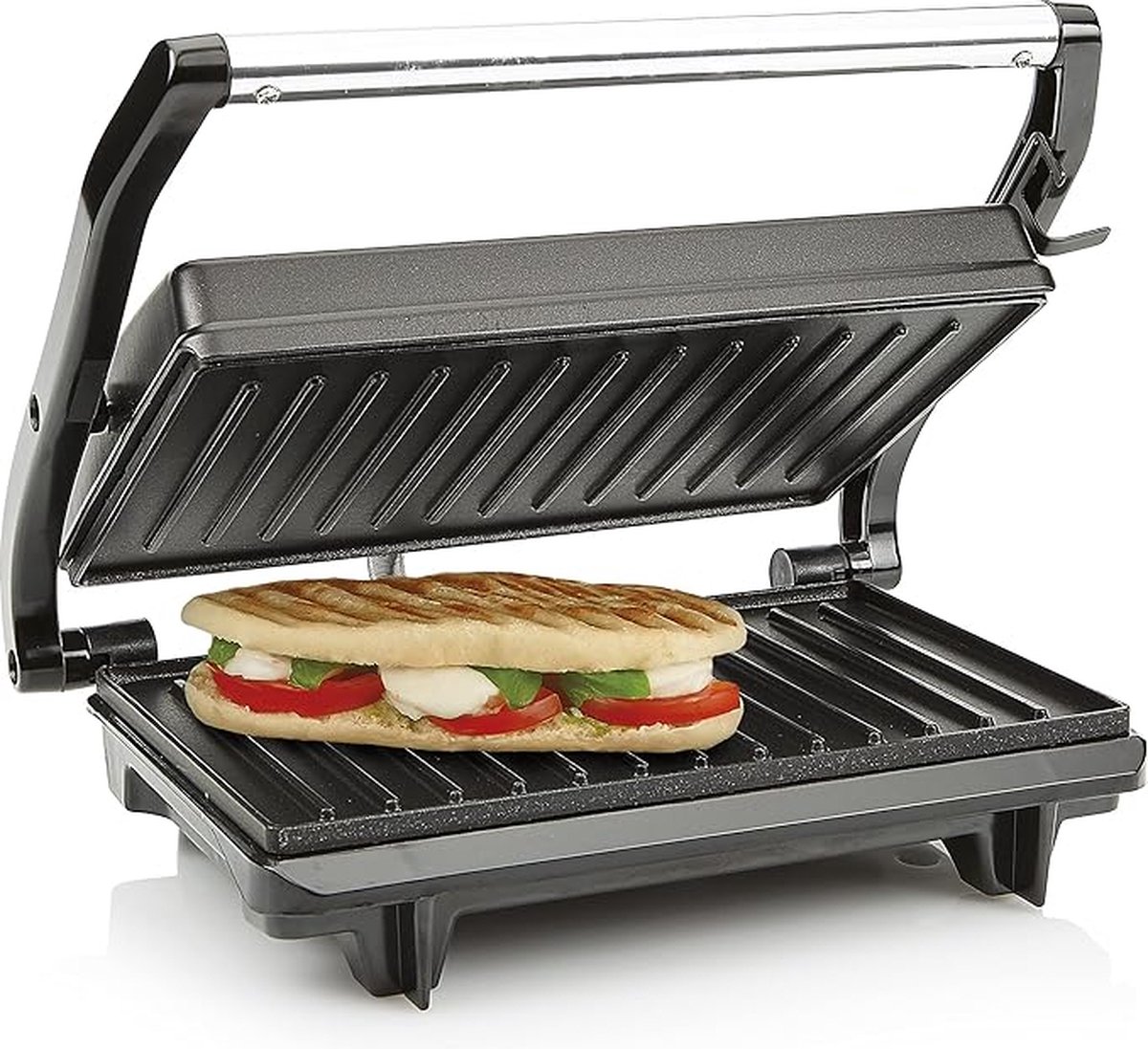GR-2650 Contactgrill – Anti-aanbaklaag – Multifunctionele Panini Maker - 700 W - Zwart