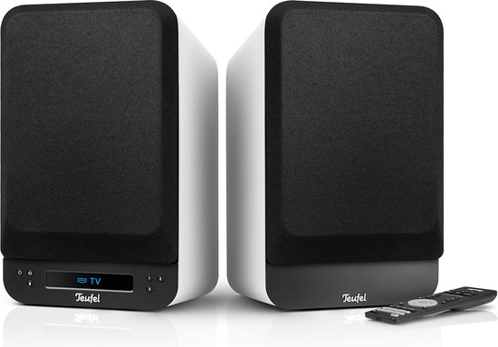 Teufel ULTIMA 25 ACTIVE - bluetooth boekenplankspeakers met geïntegreerde AV-ontvanger, Dolby Audio, DAB+ en FM-radio, bluetooth 5.0 aptX, HDMI ARC CEC, touchslider , pure white van Teufel — afbeelding 5