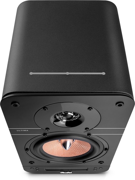 Teufel ULTIMA 25 ACTIVE - Bluetooth boekenplankspeakers met geïntegreerde AV-receiver - Dolby Audio - DAB+ /FM-radio - Bluetooth 5.0 aptX - HDMI ARC CEC - Night Black