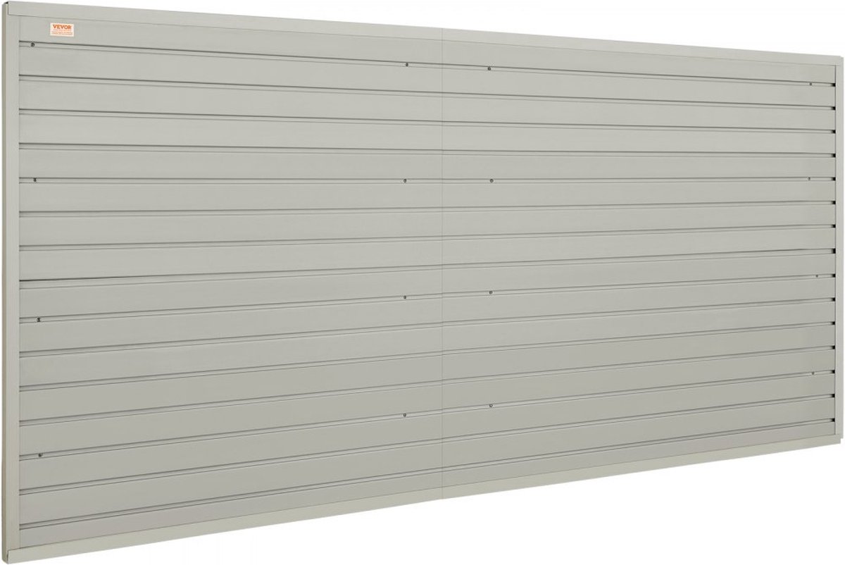 Wandpaneel gereedschapswand 243 8 x 129 1 cm wandpaneel WPC gereedschapshouder organizer lamellenwand slatwall ophangbord wandhouder ideaal voor werkplaats magazijn kelder werkbank garage