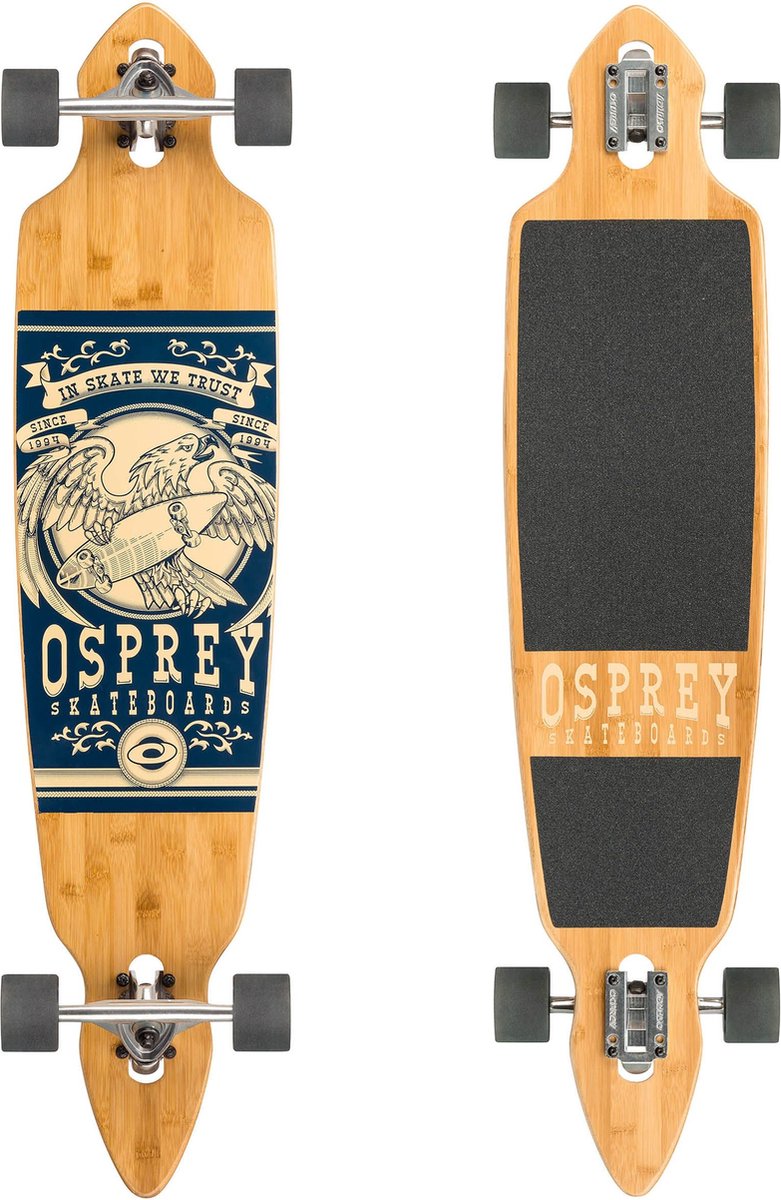 Osprey Eagle 42” Twin Tip Longboard - Drop-Through Trucks - ABEC 9 — afbeelding 19
