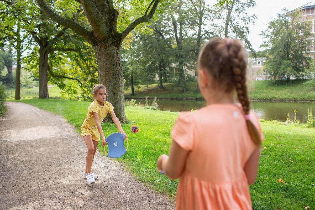 BS Toys Stuiterrackets - Houten speelgoed van Bamboe - Buitenspeelgoed - Vangspel - Spelletjes voor kinderen - Buiten speelgoed - Buitenspel - Buiten Spellen - Tuin Speelgoed - Strandspeelgoed - Cadeau kind — afbeelding 11