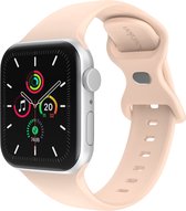 iMoshion Siliconen⁺ bandje geschikt geschikt voor Apple Watch Series 1 / 2 / 3 / 4 / 5 / 6 / 7 / 8 / 9 / SE / Ultra (2) - 42 / 44 / 45 / 49 mm - Sand Pink - Maat M/L